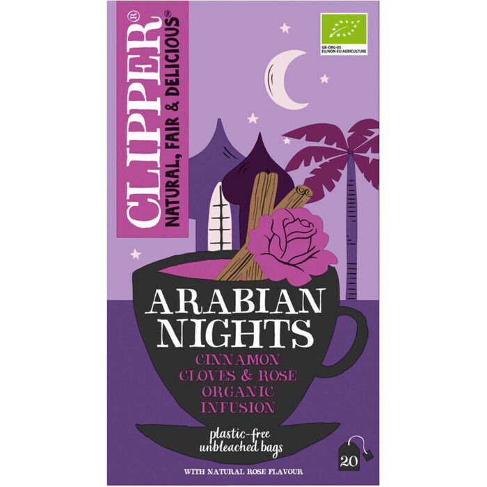 Clipper Arabian Nights Cinnamon Cloves & Rose Organic Infusion 20 Stuks 40g (40g)