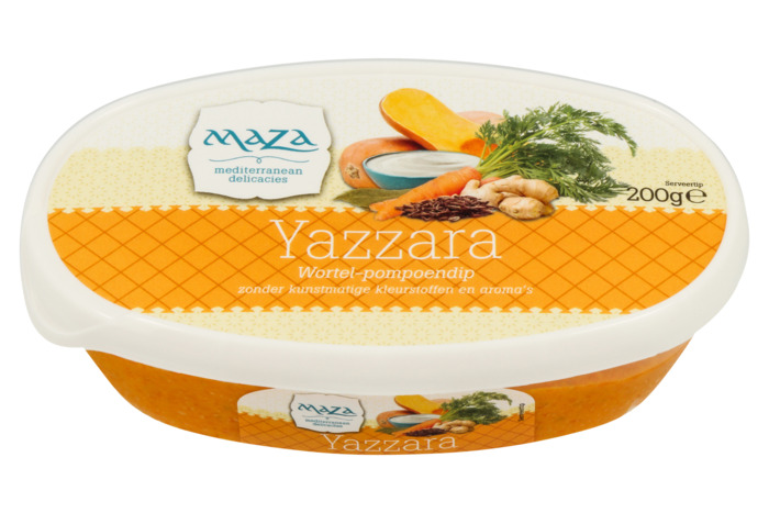 Yazzara Wortel-Pompoendip (bakje, 200g)
