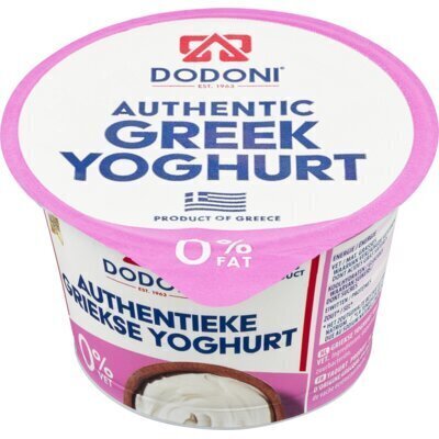 Dodoni Authentieke Griekse Yoghurt 0% Vet 170 g (170g)
