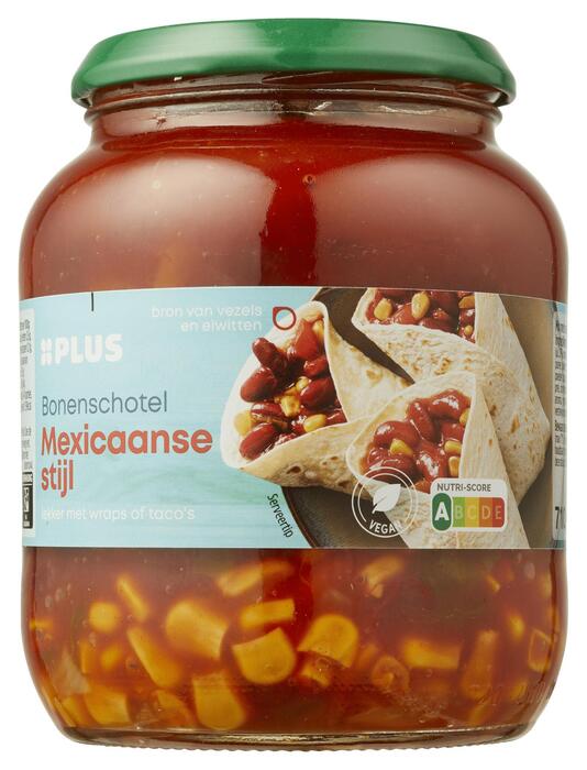 PLUS Bonenschotel Mexicaans (Pot, 710g)