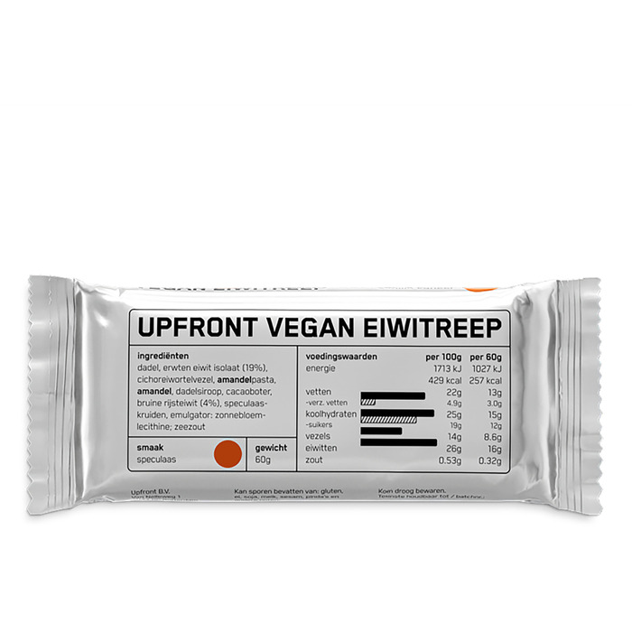 Upfront Vegan Eiwitreep Speculaas 60 g (60g)