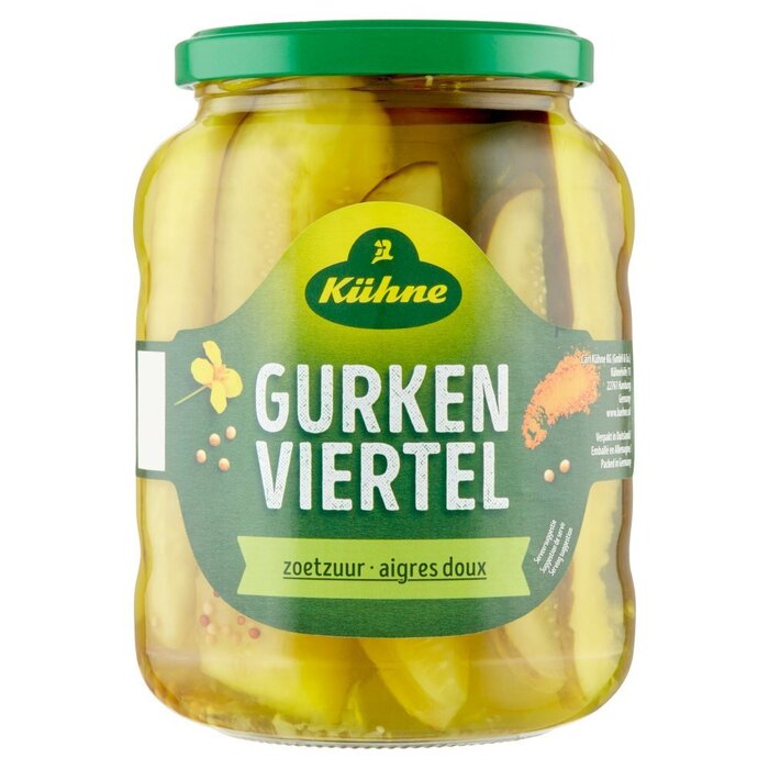 Traditionele Gurkenviertel (pot, 670-g) (Pot, 670g)