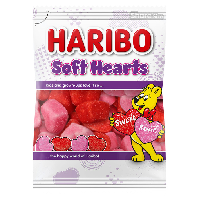 Haribo Soft Hearts Share Size 175 g (175g)