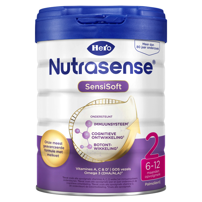 Hero Baby 6+ Nutrasense opvolgmelk 2 (Blik, 800g)