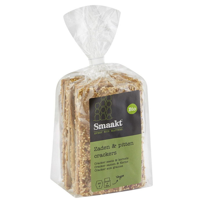 Smaakt Bio Zaden & Pitten Crackers 200 g (200g)