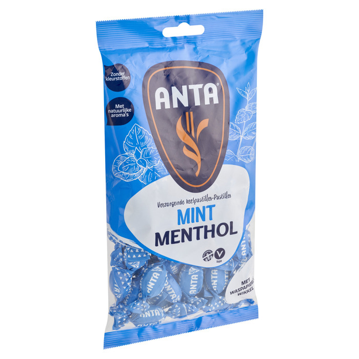 Anta Flu Verzorgende Keelpastilles Mint Menthol 275g (Zak, 275g)