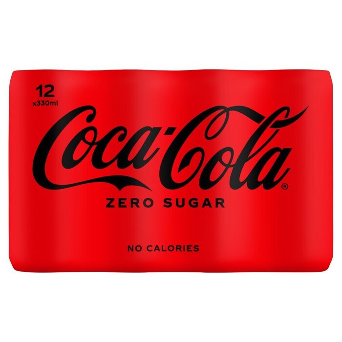 Coca-Cola Zero Sugar 12 x 330 ml (blik, 33cl)