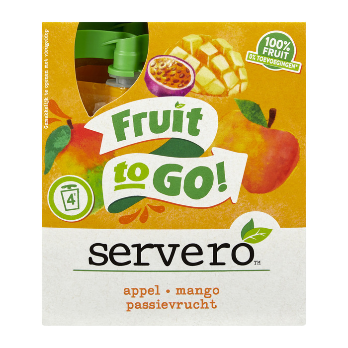 SERVERO 100% FRUIT TO GO MANGO THERAPY 4x90G. (4 × 90g)
