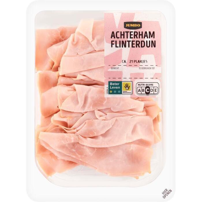 Jumbo Flinterdunne Achterham 140g (140g)