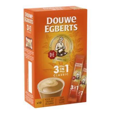 Douwe Egberts 3-in-1 classic oploskoffie (Doos, 120g)