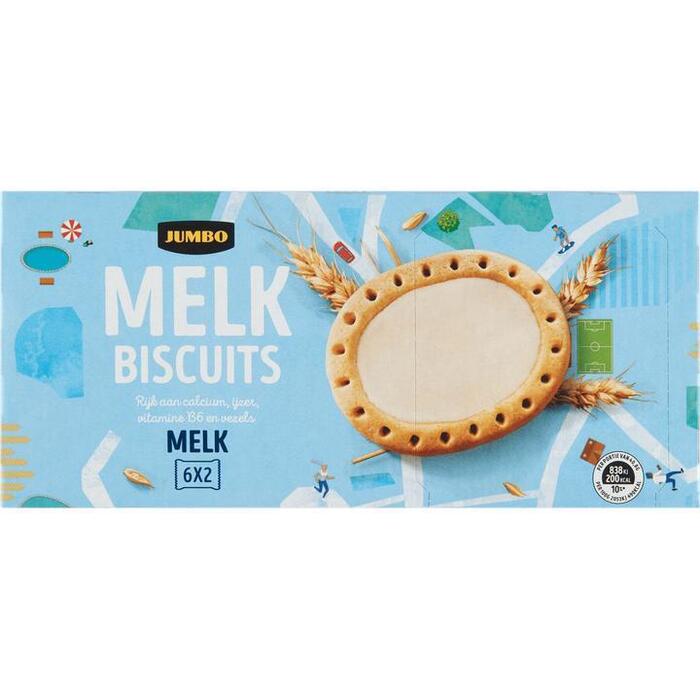 Jumbo Melk Biscuits 6 x 40,8 g (6 × 40.8g)