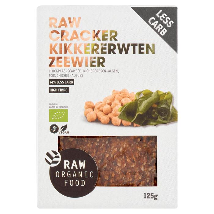 Raw Organic Food RAW Cracker Kikkerwerwten zeewier 125g doos (Zak, 125g)