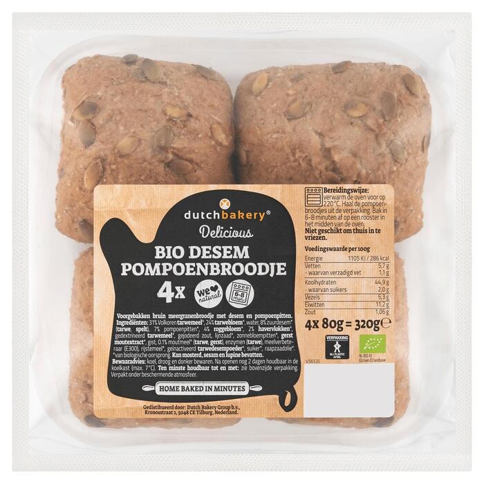 PLUS Pompoenbroodjes (Zak, 320g)