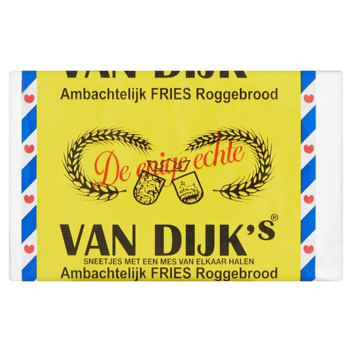 Van Dijk's Ambachtelijk Fries Roggebrood 10 Plakjes (Stuk, 500g)