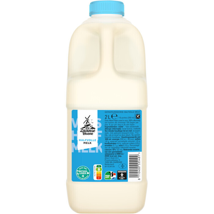 De Zaanse Hoeve Halfvolle melk (2L)