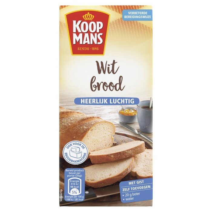 Koopmans Wit Brood Mix 450 g (Pak, 450g)