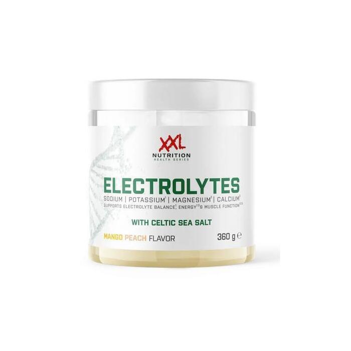 XXL Nutrition Electrolyten Mango Perzik 360g (Pot, 360g)