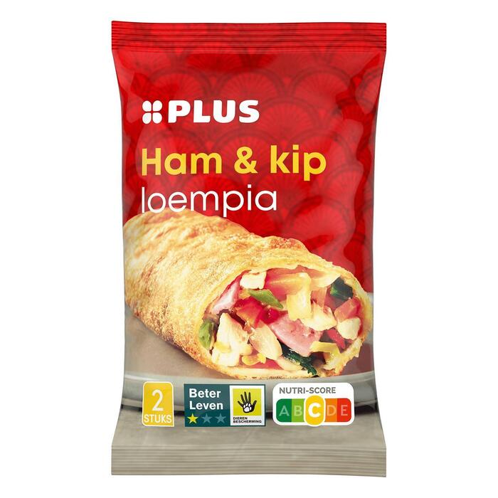 PLUS Loempia's ham/kip BLK 2ST