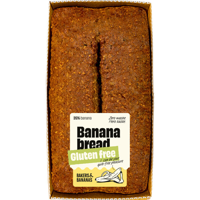 Bakers & Bananas Bananenbrood glutenvrij (310g)