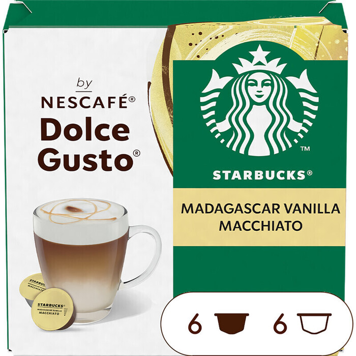 Starbucks® by Nescafé® Dolce Gusto® Madagascar Vanilla Macchiato - 12 koffiecups (132g)