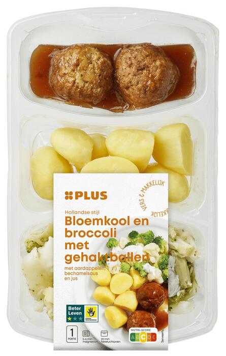 PLUS Bloemkool gehaktbal en partjes