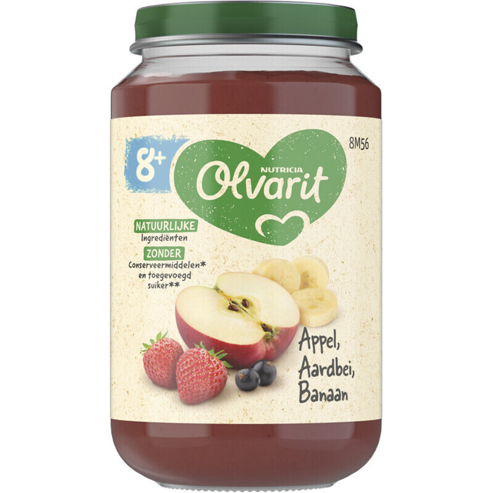 Appel aardbei banaan 8 mnd (Pot, 200g)