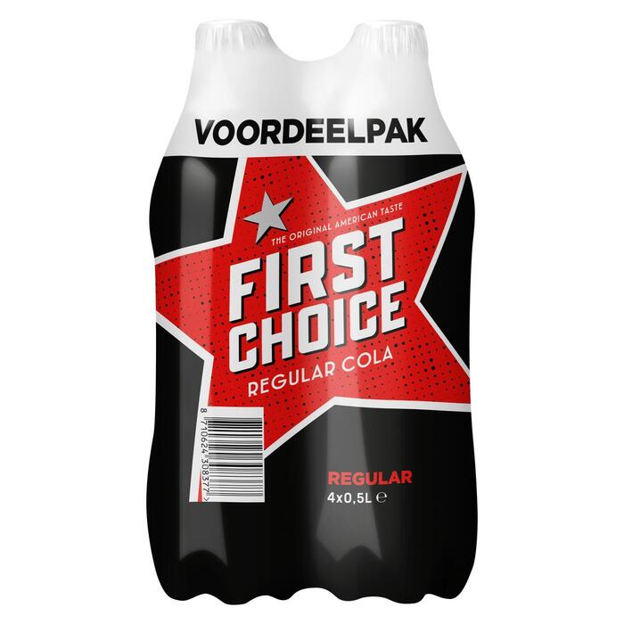 First Choice Cola regular fles 2 liter (4 × 0.5L)