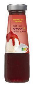 G'woon dessertsaus aardbei 245gr. (245g)