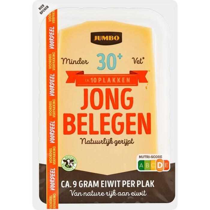 Jumbo Jong Belegen Kaas 30+ Plakken 300 g - Voordeelverpakking (300g)