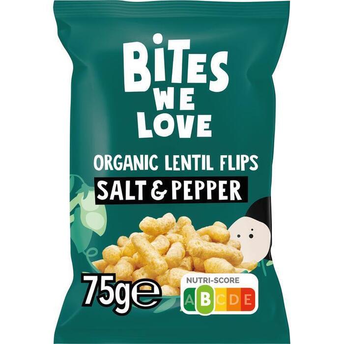 BitesWeLove Flip Its Salt & Pepper Lentil Puffs 75 g (75g)
