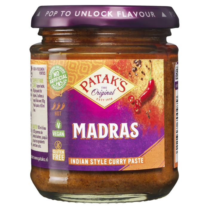 Madras, Indiase Kruidenpasta (Pot, 165g)