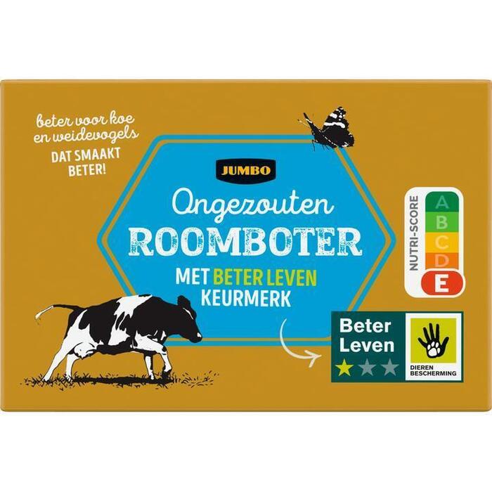 Jumbo Ongezouten Roomboter met Beter Leven Keurmerk 125g (125g)