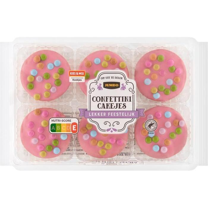 Jumbo Confettini Cakejes 6 Stuks (200g)