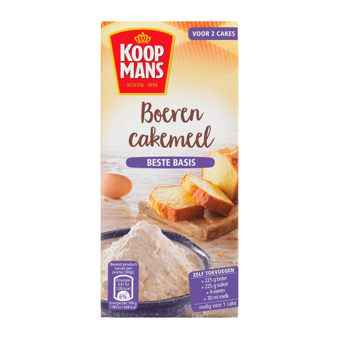 Koopmans Boeren Cakemeel  450 g (Doos, 450g)