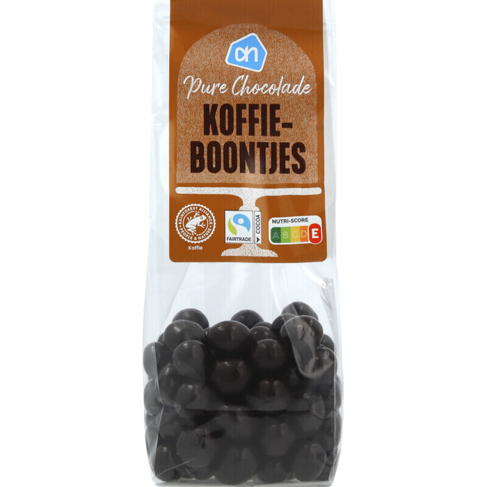 AH Koffieboontjes pure chocolade (125g)