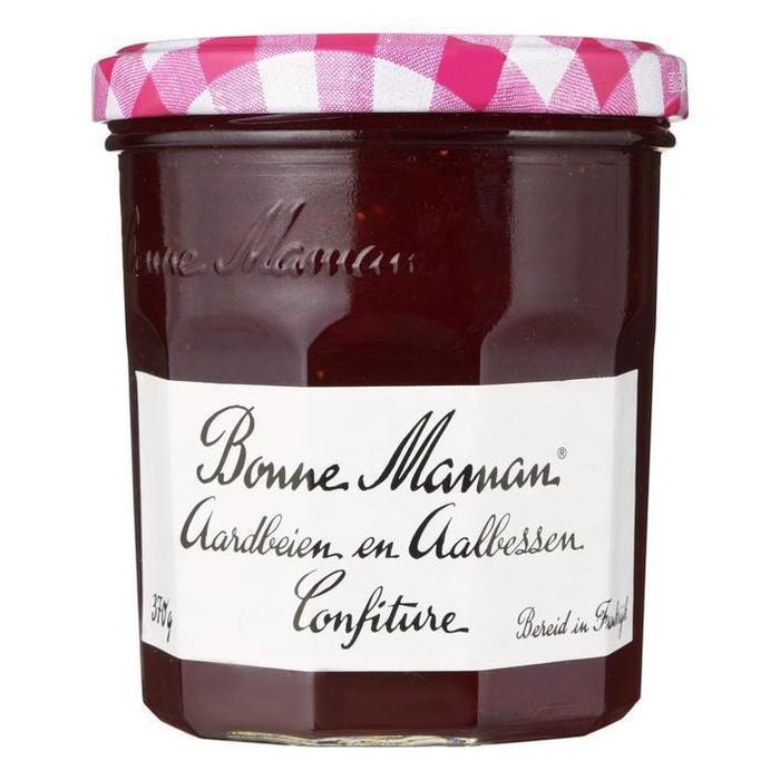 Aardbeien en aalbessen confiture (370g)
