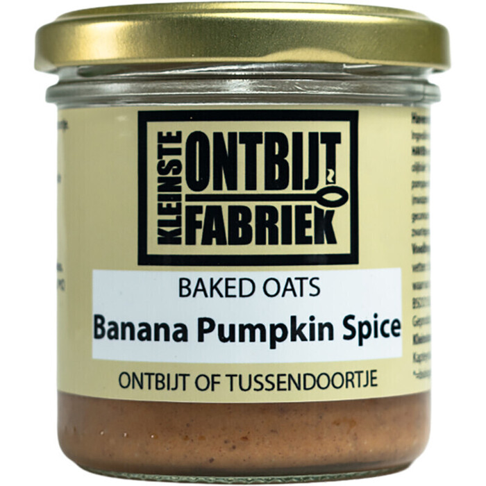Kleinste Ontbijtfabr Baked oats banana pumkin spice (100g)
