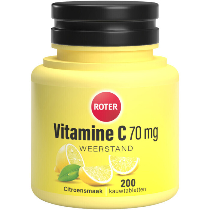 Roter Vitamine C 70 mg kauwtabletten citroen (200 × 0.32g)