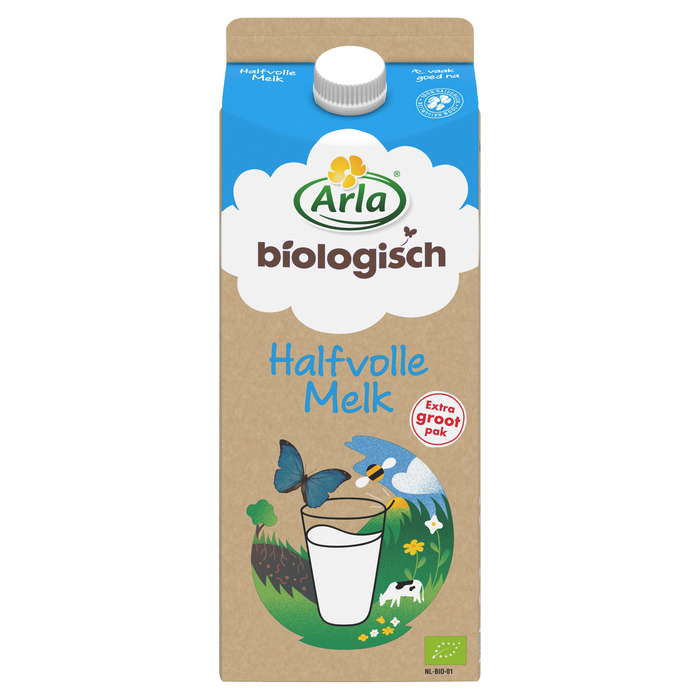 Biologische Halfvolle Melk (Pak, 1.5L)