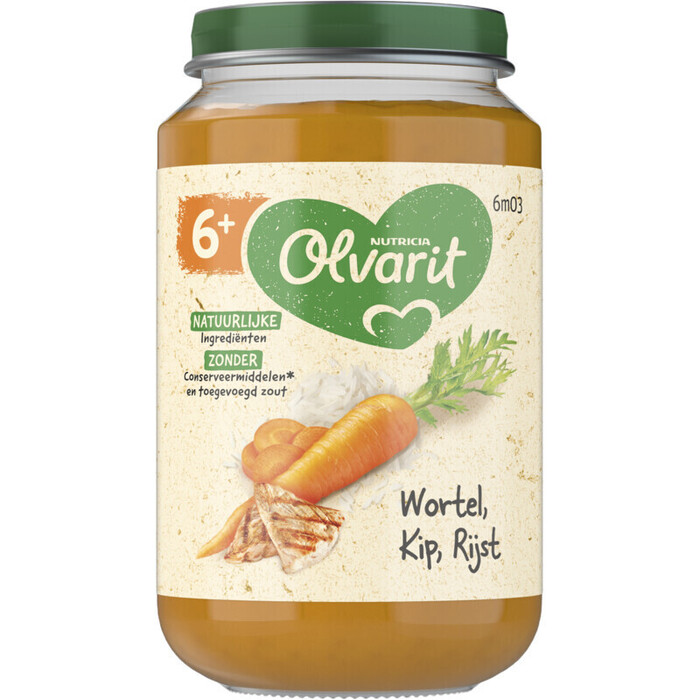 Wortel kip rijst 6 mnd (Pot, 200g)