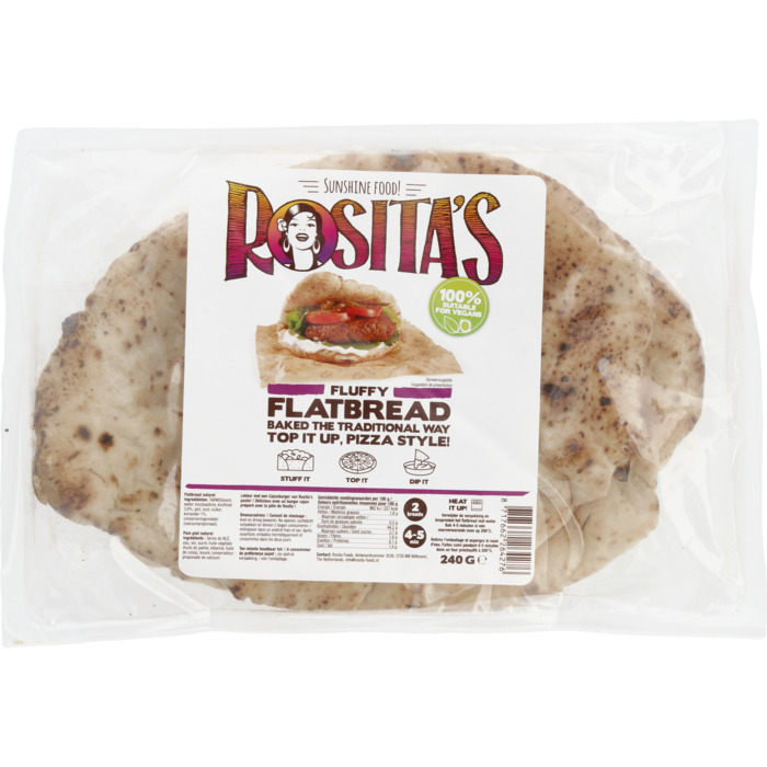 Rosita's naan brood 240 gram (2 × 120g)