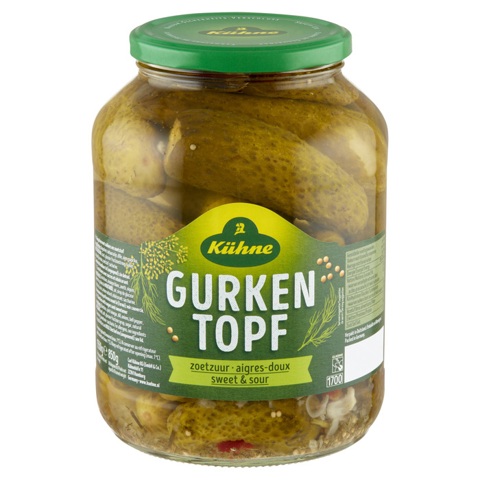 Kühne Gurkentopf Zoetzuur 1550 g (1.55kg)