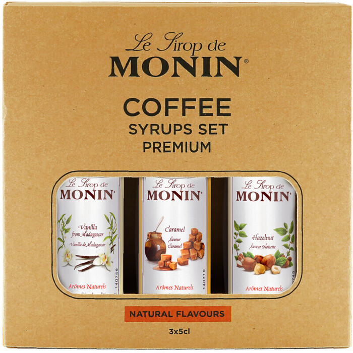 Monin Coffee syrups set premium (150ml)