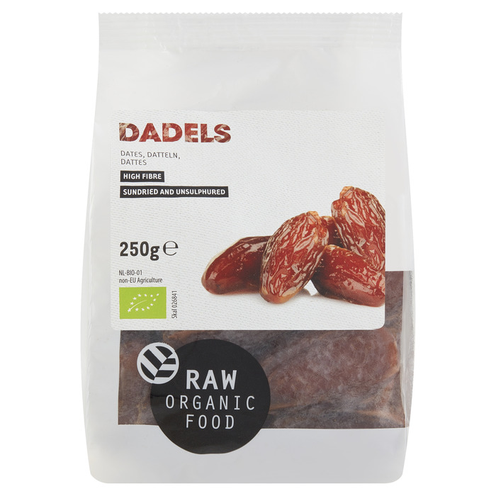 Raw Organic Food Dadels biologisch (Zak, 250g)