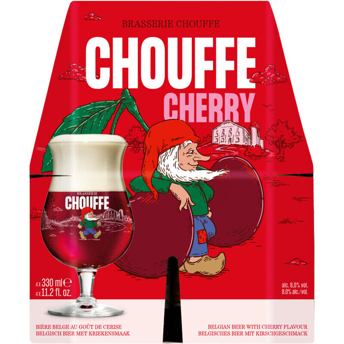 Cherry Chouffe (Fles, 4 × 33cl)