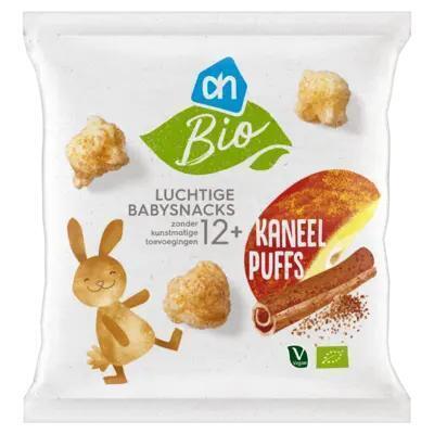 AH Biologisch Luchtige babysnacks kaneel puffs 12m+ (15g)