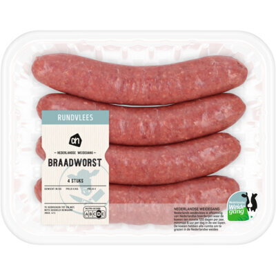 AH Runderbraadworst (4 × 100g)