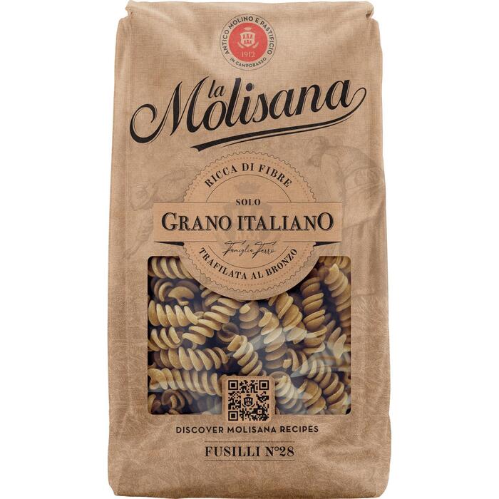 La Molisana Fusilli volkoren (integrali) n° 28 (Zak, 500g)