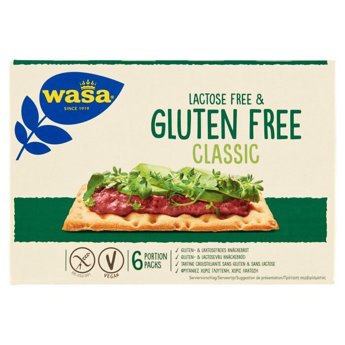 Wasa Gluten- & Lactosevrij Knäckebröd 240g (Doos, 240g)