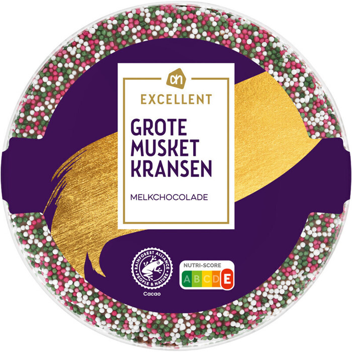 AH Excellent Grote musketkransen melkchocolade (300g)